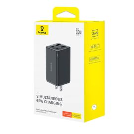 Baseus GaN6 Pro Fast Charger 2C+2U 65W US Cluster Black