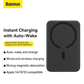 Baseus Magnetic Mini Wireless Fast Charge Power Bank 10000mAh 30W