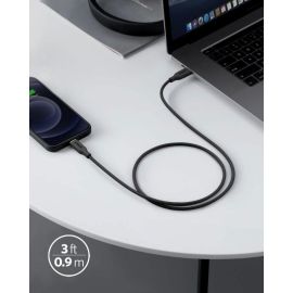 Anker USB-C to Lightning Cable, 641 Cable (Midnight Black, 3ft), MFi Certified, Powerline III Flow Silicone Fast Charging Cable-A8662