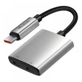 Mcdodo 557 2 In 1 USB-C To Dual USB-C Audio Adapter available thebrandstore.pk
