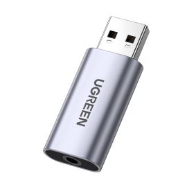 UGREEN 2in1 80864 USB-A External Sound Card 3.5mm Stereo Adapter for Laptop Headset in Pakistan.